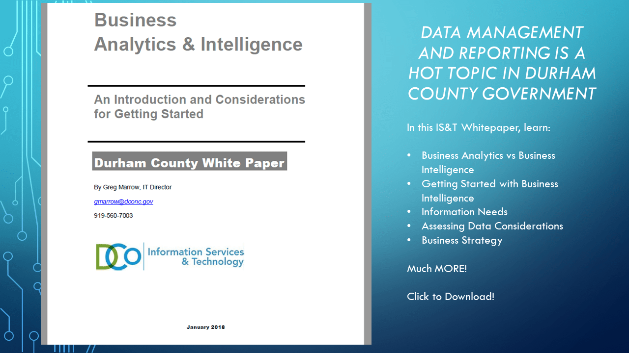 business analytics & intelligence