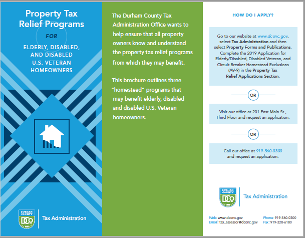 2019 Property Tax Relief Programs
