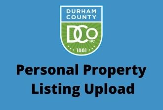 Personal Property Listing Upload