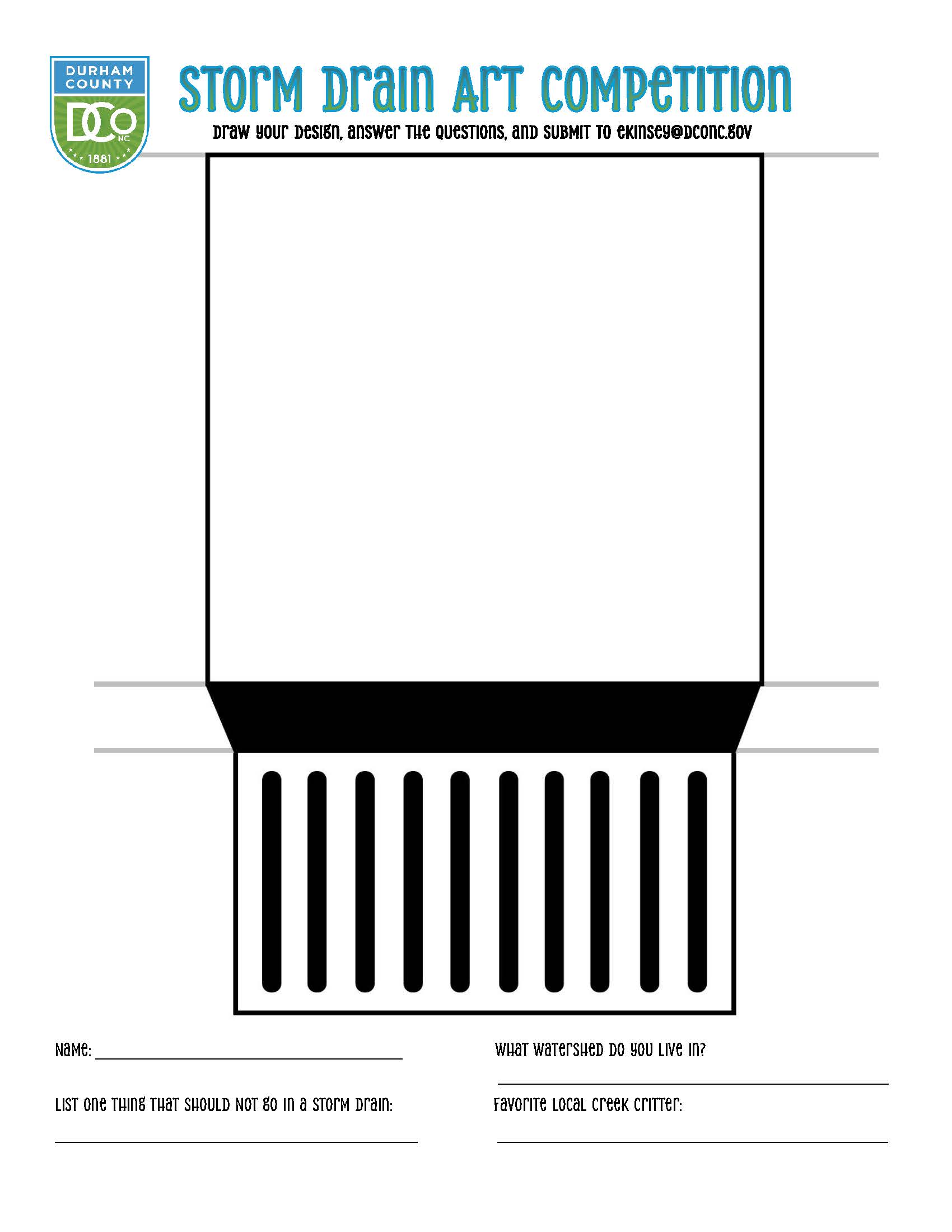 Storm Drain Art Paper