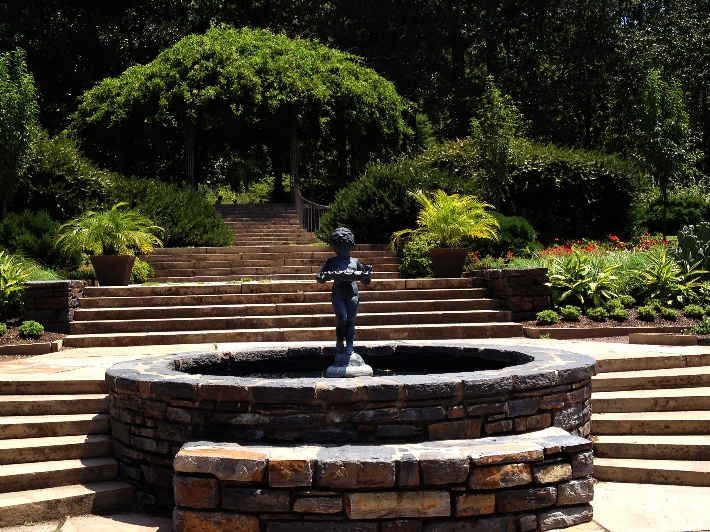 Duke Gardens Fountain